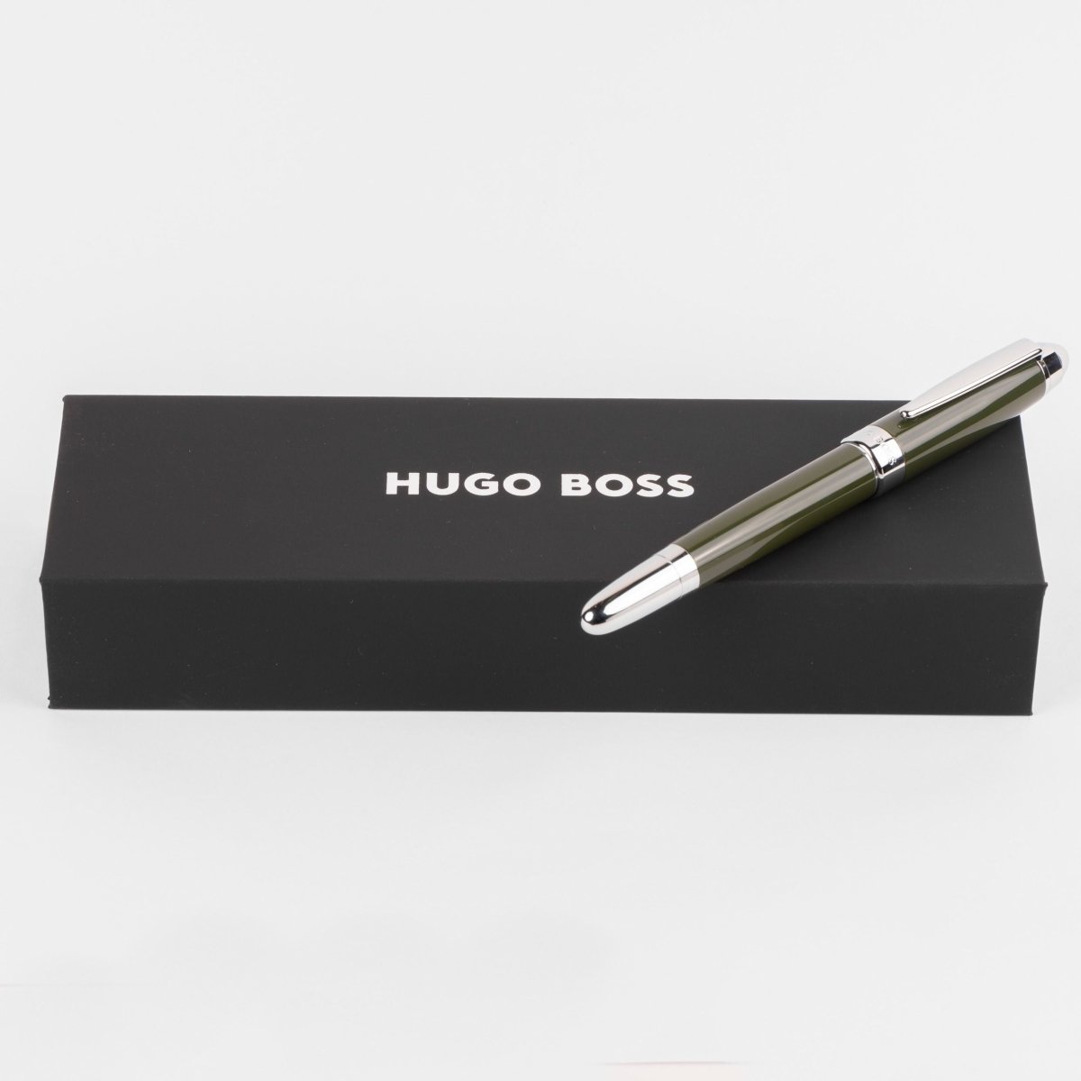 HUGO BOSS HSN0015T Στυλό Icon Khaki/Gun Rollerball Pen - Κοσμηματοπωλείο Goldy