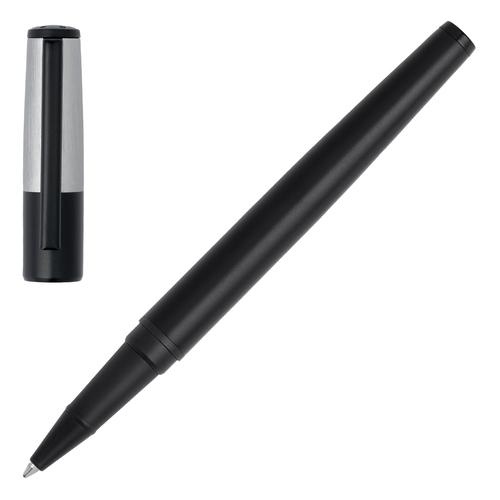 HUGO BOSS HSN1895B Στυλό Gear Minimal Black Rollerball Pen - Κοσμηματοπωλείο Goldy