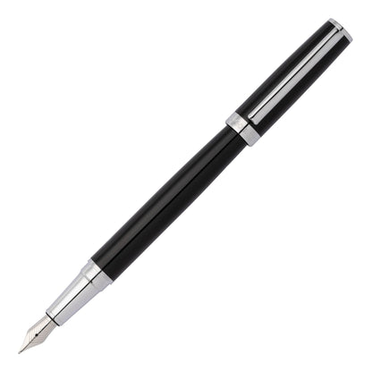 HUGO BOSS HSN2542A Πένα Gear Icon Black Fountain Pen - Κοσμηματοπωλείο Goldy