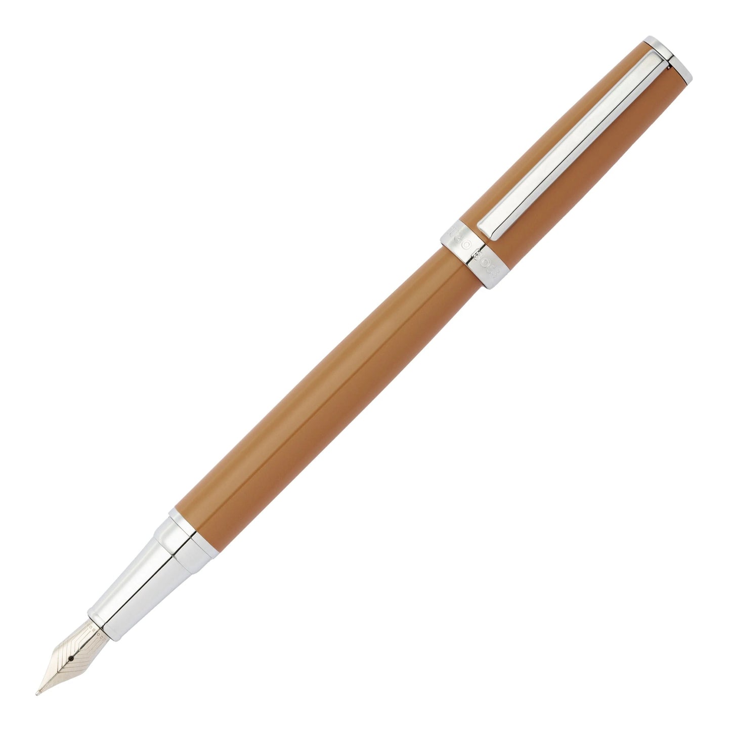 HUGO BOSS HSN2542Z Πένα Gear Icon Camel Fountain Pen - Κοσμηματοπωλείο Goldy