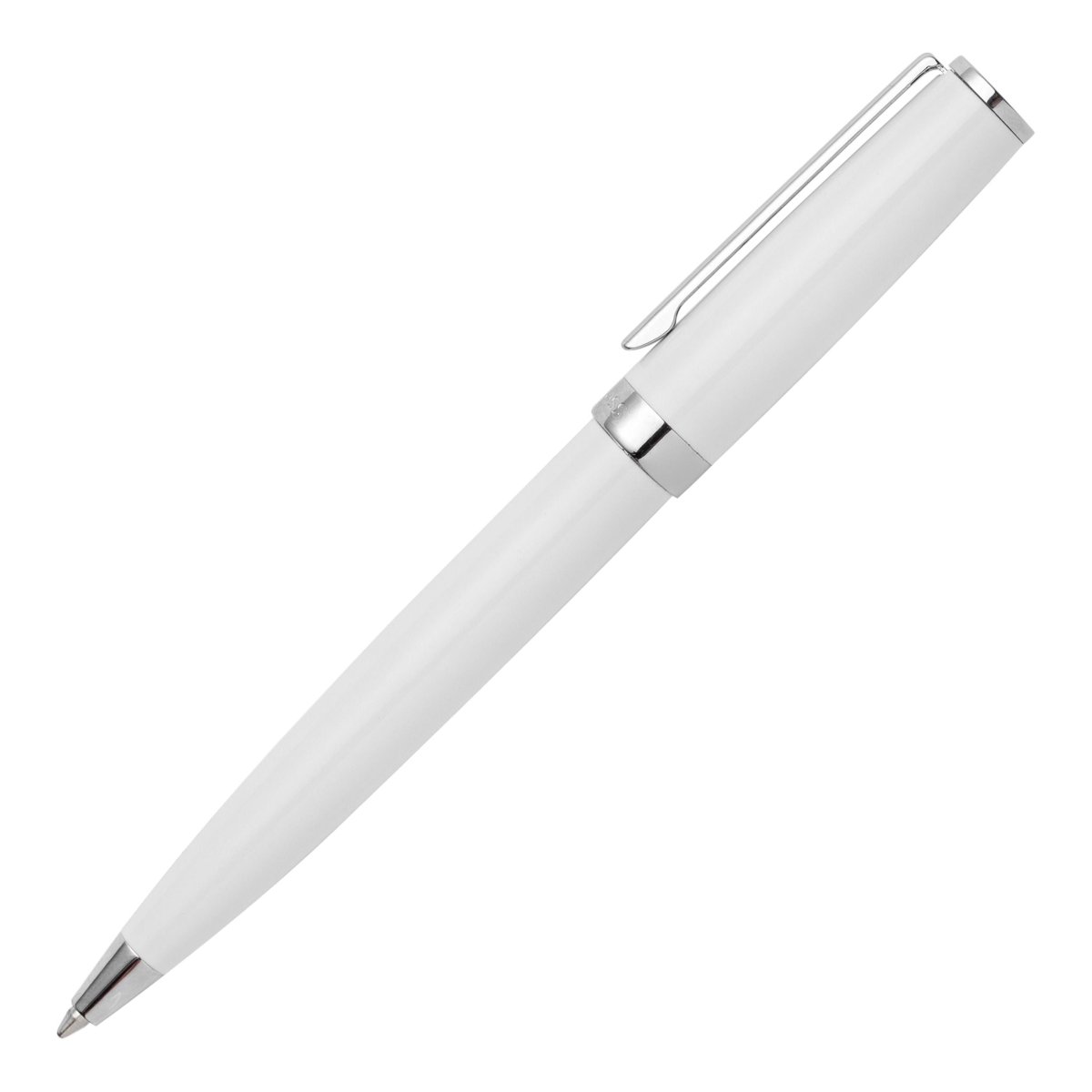 HUGO BOSS HSN2544G Στυλό Gear Icon White Ballpoint Pen - Κοσμηματοπωλείο Goldy