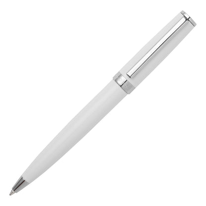 HUGO BOSS HSN2544G Στυλό Gear Icon White Ballpoint Pen - Κοσμηματοπωλείο Goldy