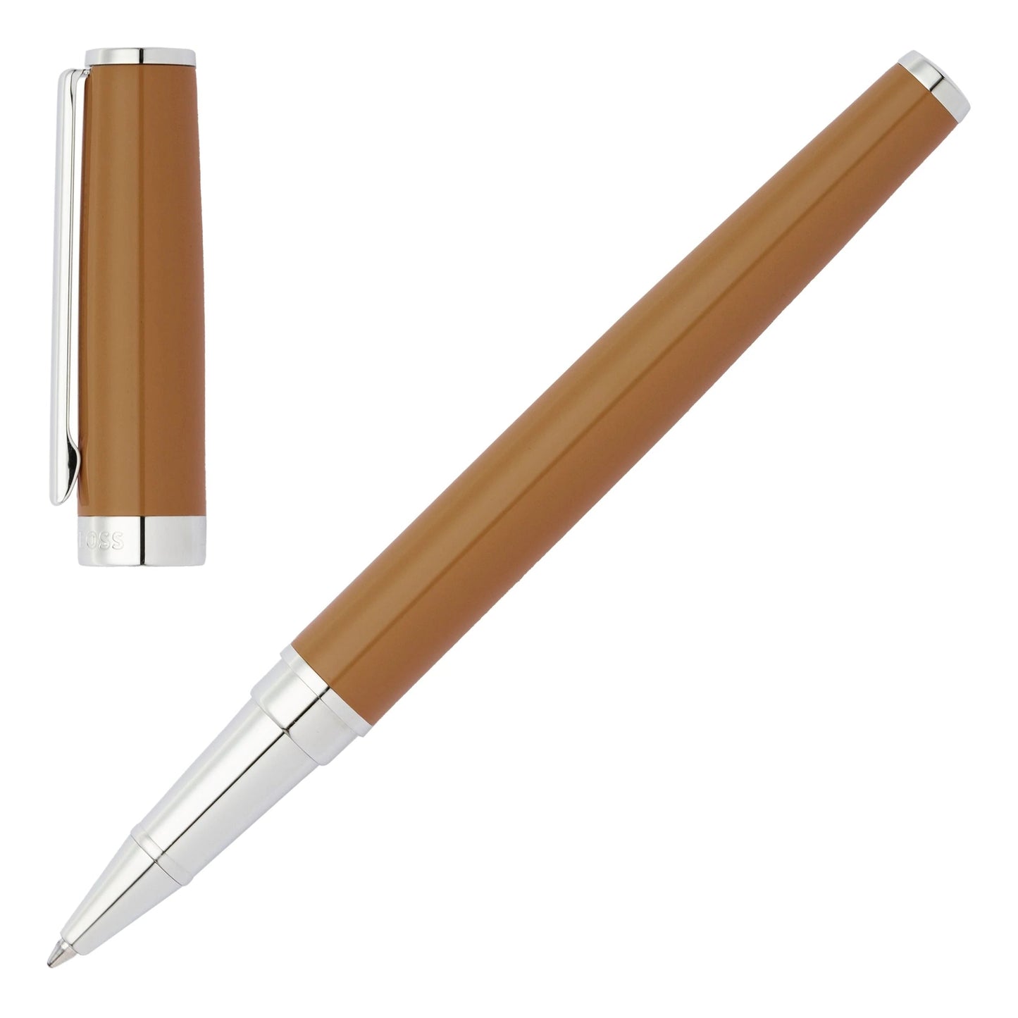 HUGO BOSS HSN2545Z Στυλό Gear Icon Camel Rollerball Pen - Κοσμηματοπωλείο Goldy