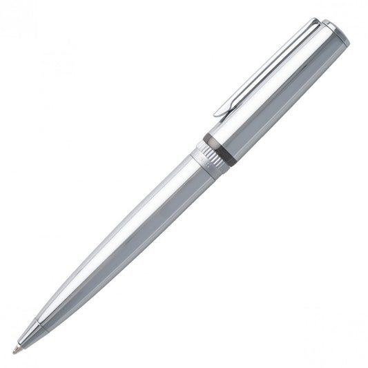 HUGO BOSS HSN9674B Στυλό Gear Metal Chrome Ballpoint Pen - Κοσμηματοπωλείο Goldy