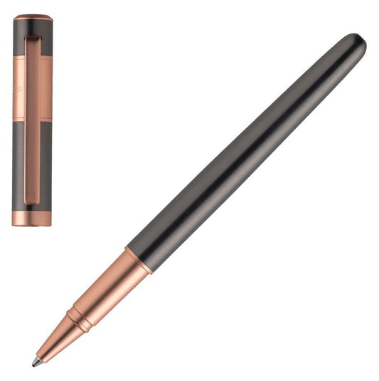 HUGO BOSS HSR0985D Στυλό Ribbon Matte Gun Rollerball Pen - Κοσμηματοπωλείο Goldy