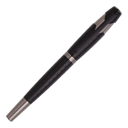 HUGO BOSS HSS2525A Στυλό Chevron Black Rollerball Pen - Κοσμηματοπωλείο Goldy