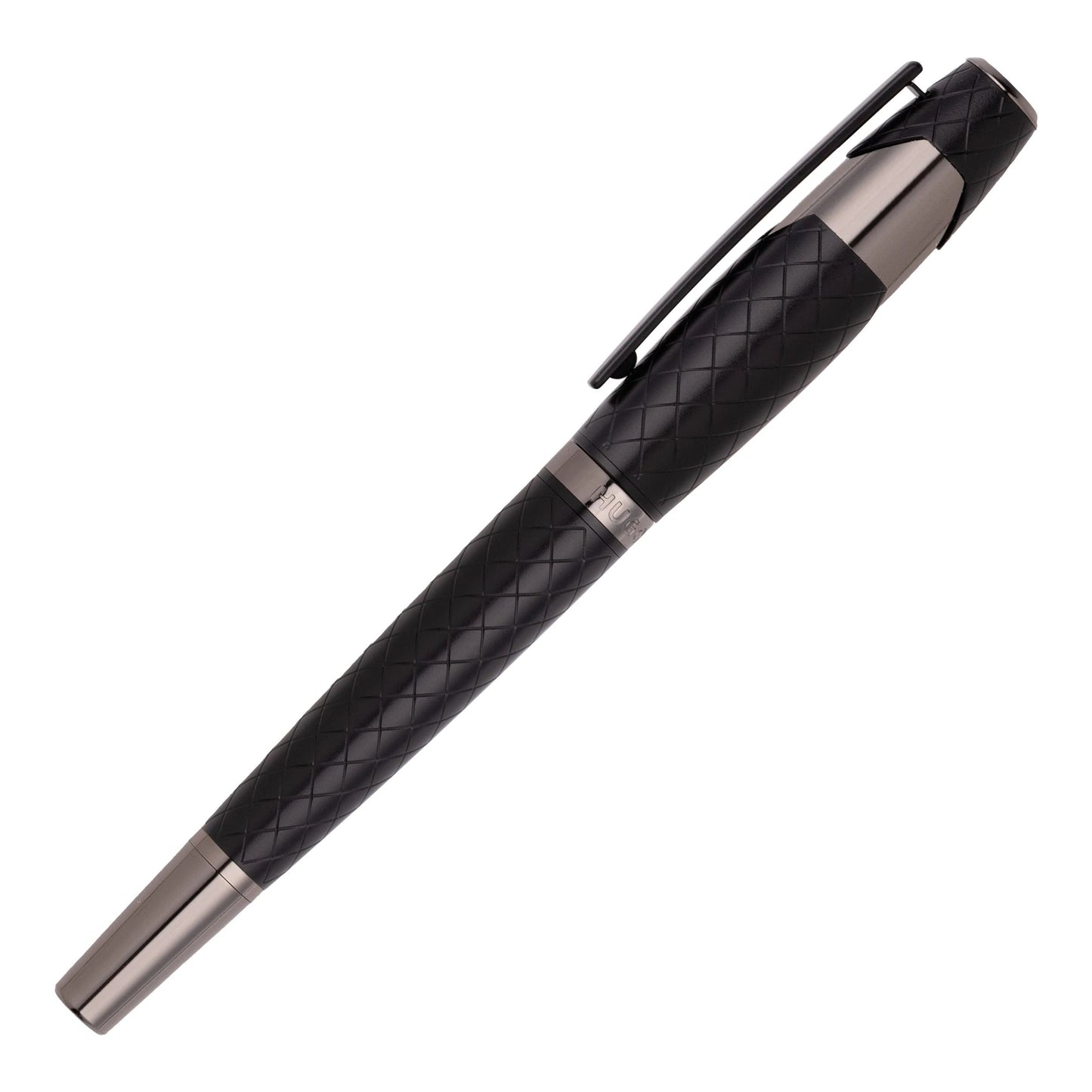 HUGO BOSS HSS2525A Στυλό Chevron Black Rollerball Pen - Κοσμηματοπωλείο Goldy