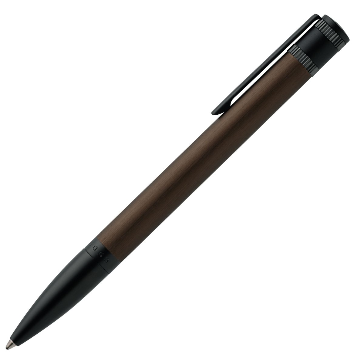 HUGO BOSS HST0034T Στυλό Explore Brushed Khaki Ballpoint Pen - Κοσμηματοπωλείο Goldy