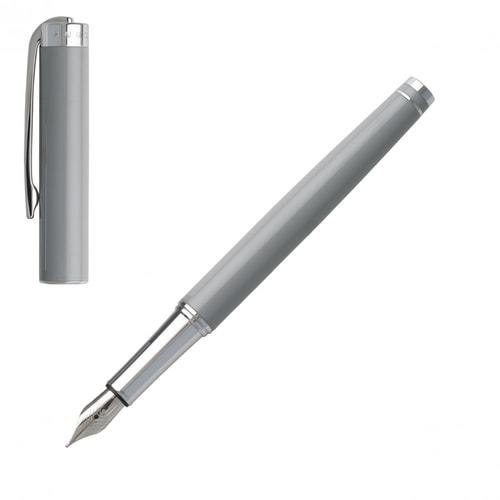 HUGO BOSS HST9542K Πένα Ace Grey Fountain Pen - Κοσμηματοπωλείο Goldy