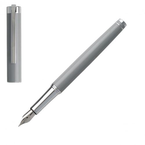 HUGO BOSS HST9542K Πένα Ace Grey Fountain Pen - Κοσμηματοπωλείο Goldy