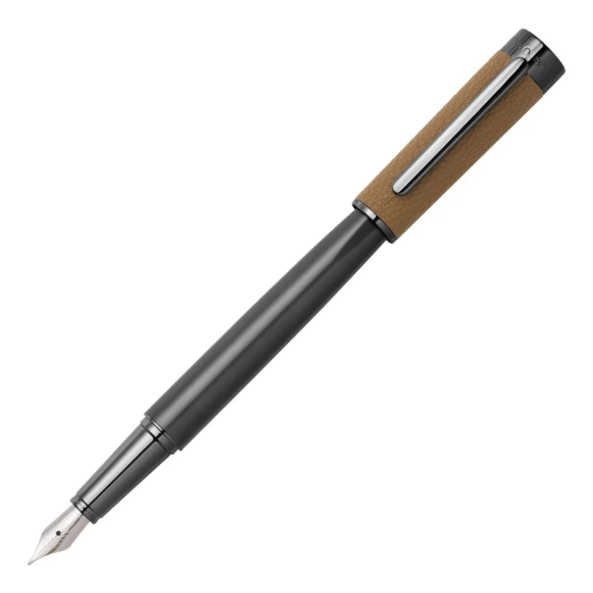 HUGO BOSS HSU3892X Στυλό Corium Camel Fountain Pen - Κοσμηματοπωλείο Goldy