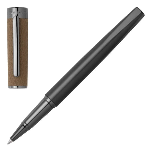 HUGO BOSS HSU3895X Στυλό Corium Camel Rollerball Pen - Κοσμηματοπωλείο Goldy