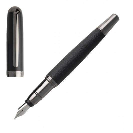 HUGO BOSS HSU9982A Πένα Advance Grained Fountain Pen - Κοσμηματοπωλείο Goldy