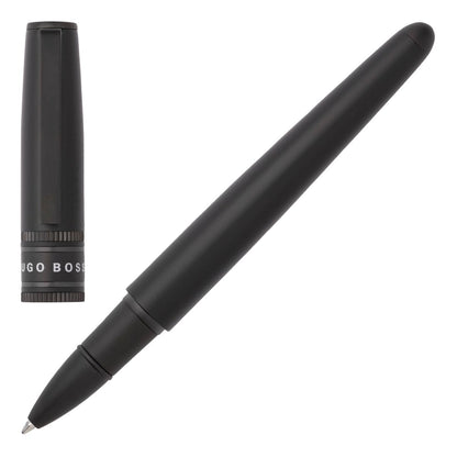 HUGO BOSS HSV2125A Στυλό Illusion Gear Black Rollerball Pen - Κοσμηματοπωλείο Goldy