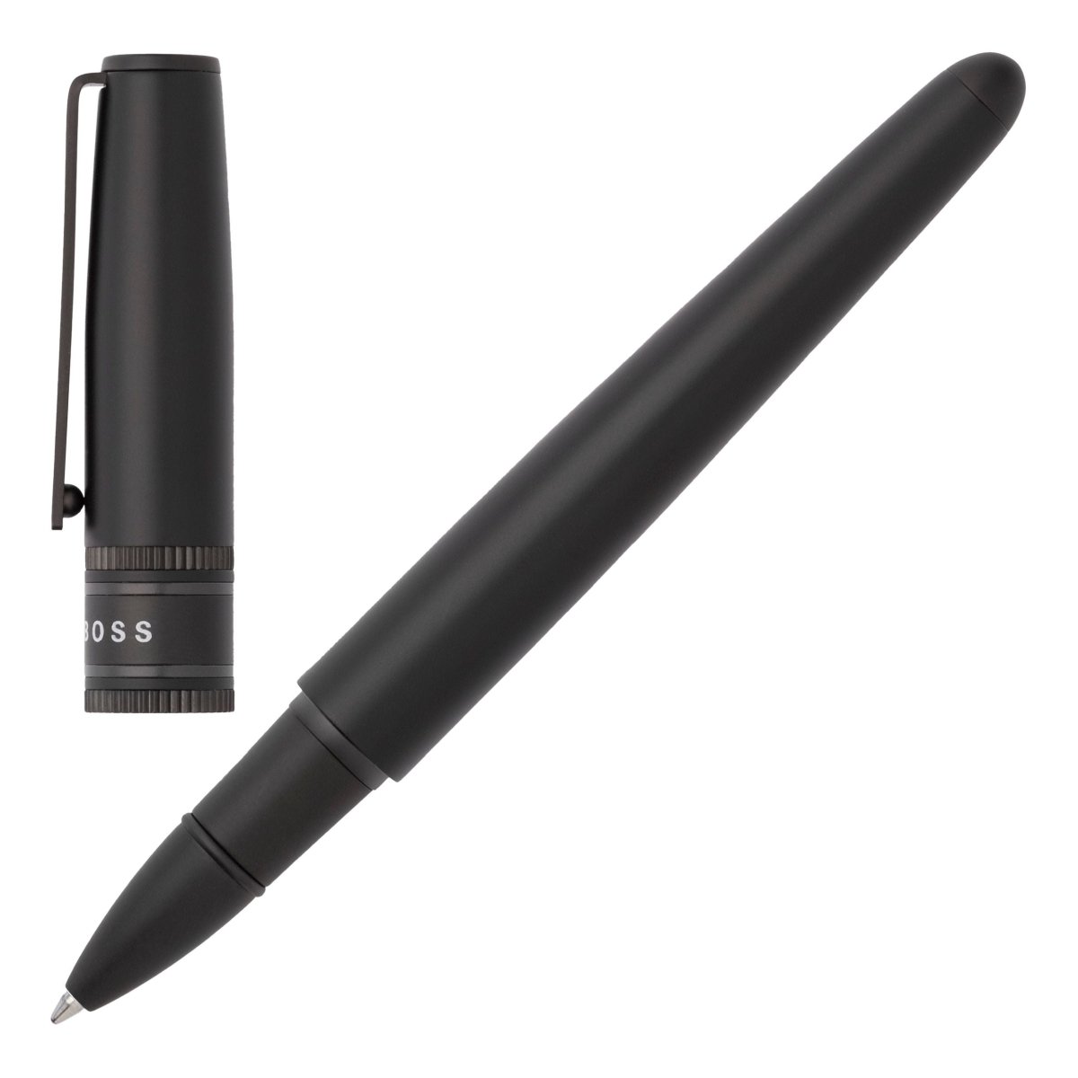 HUGO BOSS HSV2125A Στυλό Illusion Gear Black Rollerball Pen - Κοσμηματοπωλείο Goldy