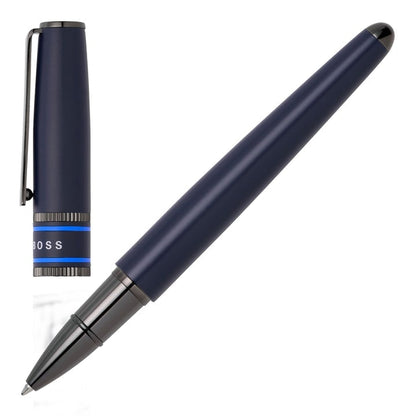 HUGO BOSS HSV2125L Στυλό Illusion Gear Blue Rollerball Pen - Κοσμηματοπωλείο Goldy