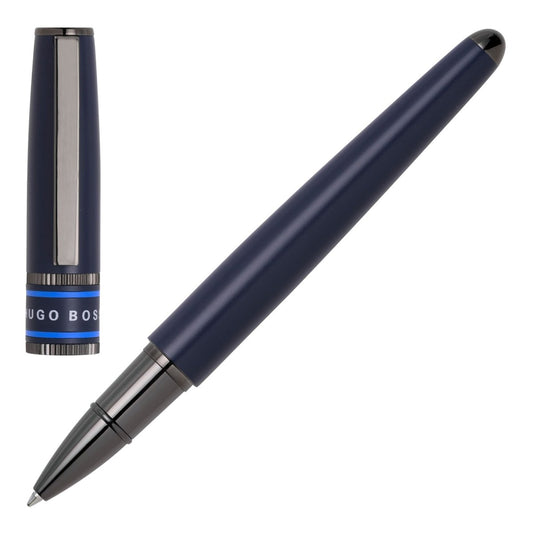 HUGO BOSS HSV2125L Στυλό Illusion Gear Blue Rollerball Pen - Κοσμηματοπωλείο Goldy