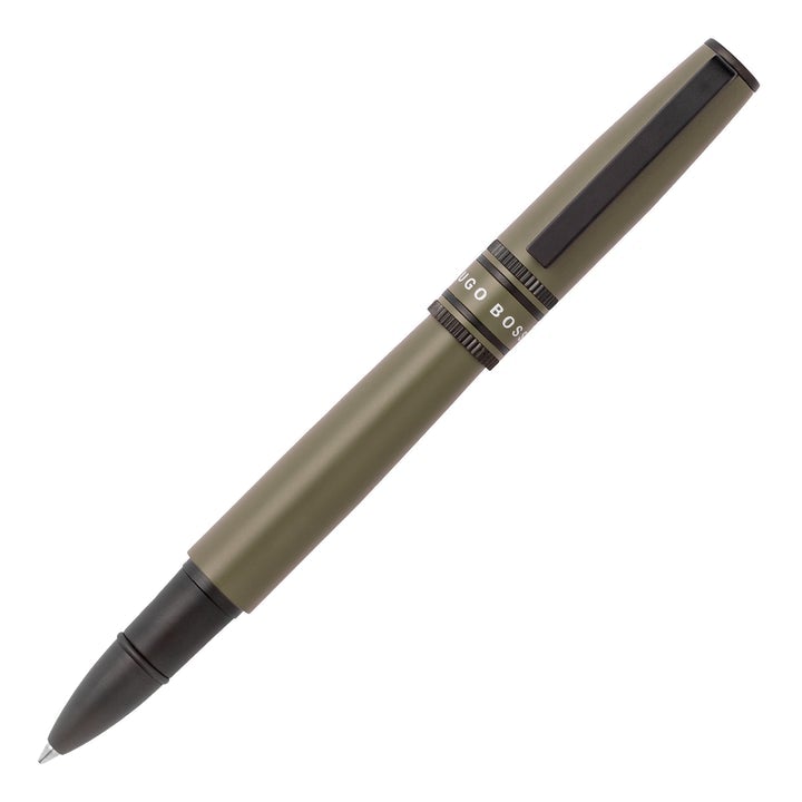 HUGO BOSS HSV2125T Στυλό Illusion Gear Khaki Rollerball Pen - Κοσμηματοπωλείο Goldy