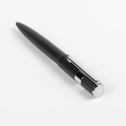 HUGO BOSS HSV2854A Στυλό Gear Ballpoint Pen Pinstripe Black / Chrome - Κοσμηματοπωλείο Goldy