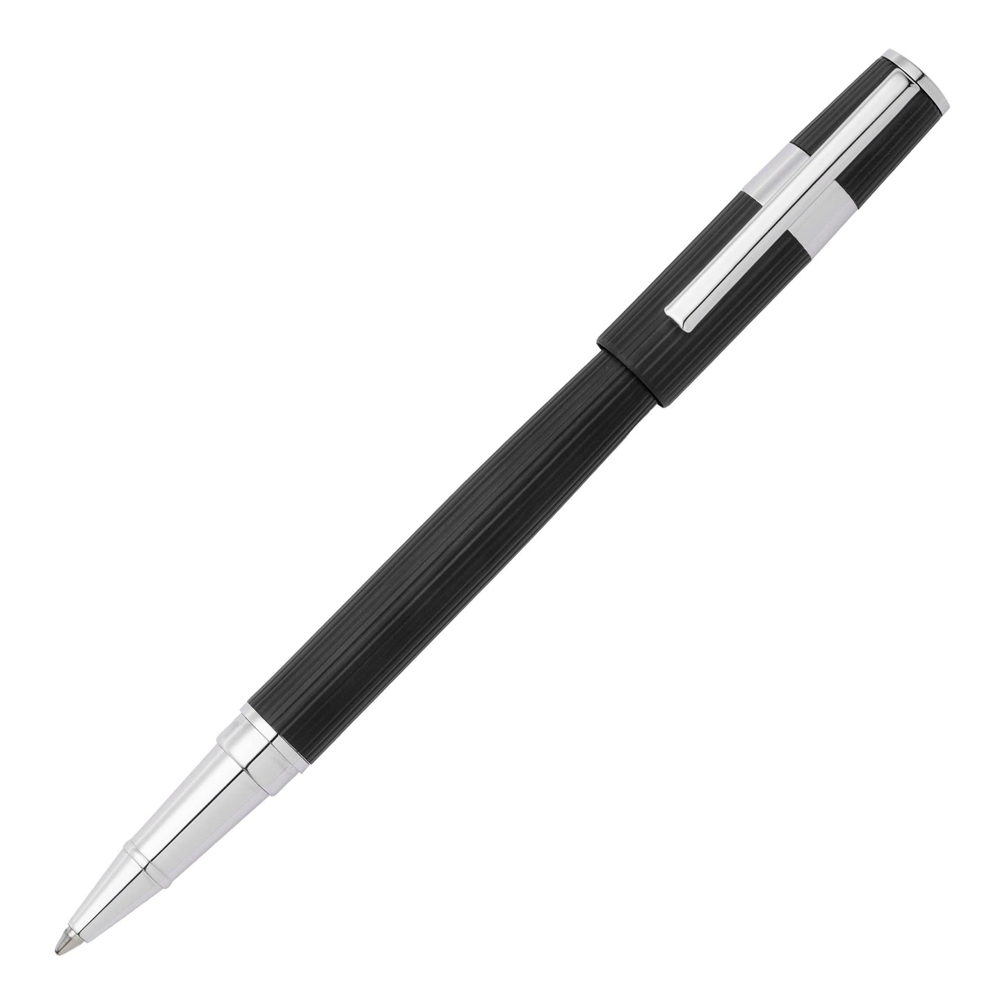 HUGO BOSS HSV2855A Στυλό Gear Pinstripe Black Rollerball Pen - Κοσμηματοπωλείο Goldy