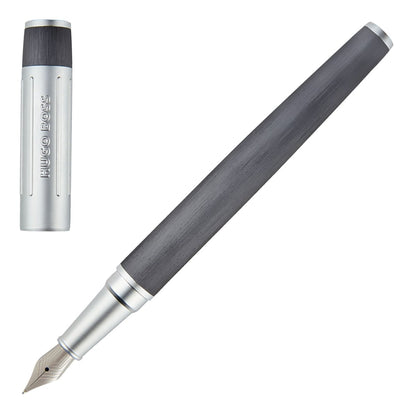 HUGO BOSS HSV3062D Πένα Gear Ribs Gun Fountain Pen - Κοσμηματοπωλείο Goldy