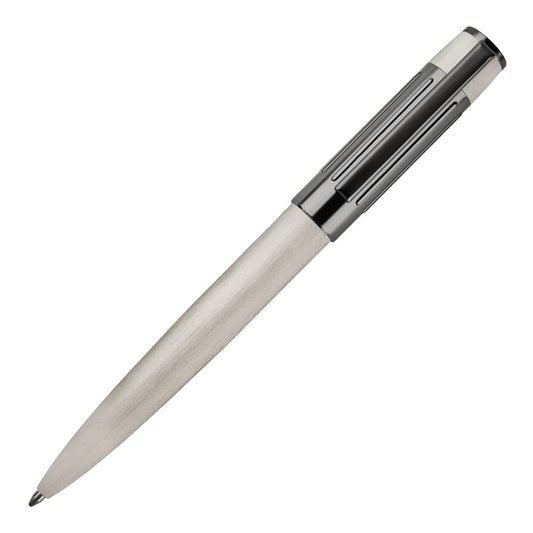 HUGO BOSS HSV3064B Στυλό Gear Ribs Chrome Ballpoint Pen - Κοσμηματοπωλείο Goldy