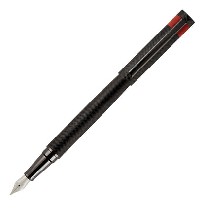 HUGO BOSS HSW3672A Στυλό Loop Diamond Black Fountain Pen - Κοσμηματοπωλείο Goldy