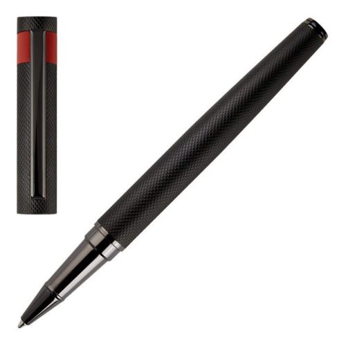 HUGO BOSS HSW3675A Στυλό Loop Diamond Black Rollerball Pen - Κοσμηματοπωλείο Goldy