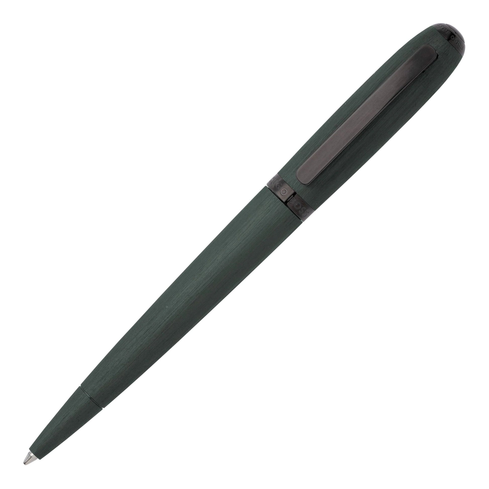 HUGO BOSS HSY2434T Στυλό Contour Brushed Green Ballpoint Pen - Κοσμηματοπωλείο Goldy