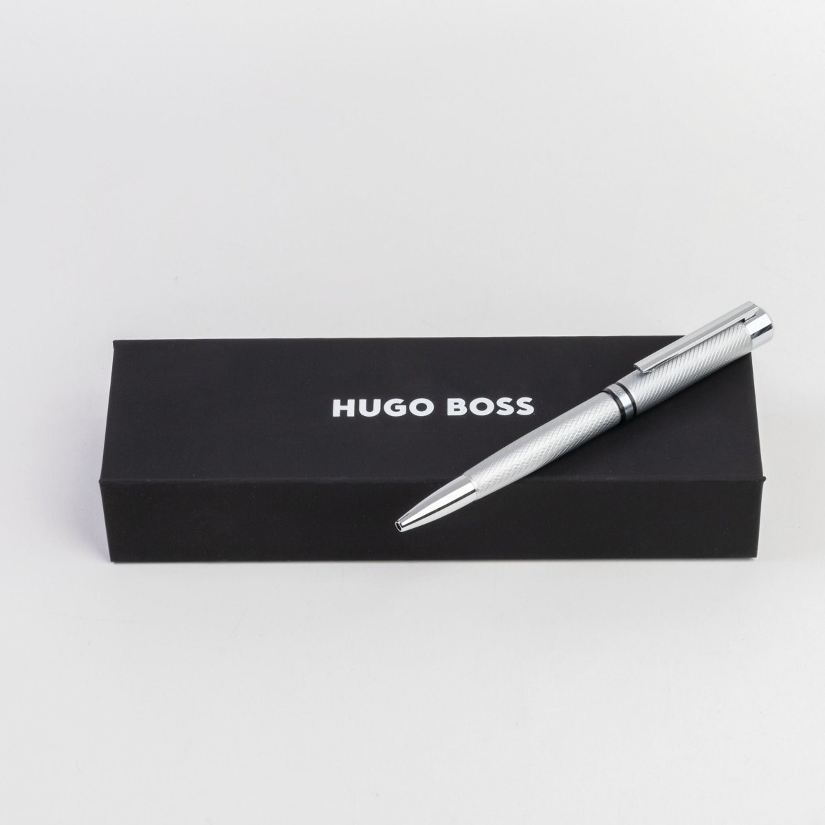 HUGO BOSS HSY2654B Στυλό Filament Chrome Ballpoint Pen - Κοσμηματοπωλείο Goldy