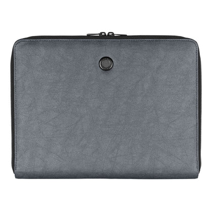 HUGO BOSS HTA105J Ντοσιέ A4 Gleam Grey Zip Folder - Κοσμηματοπωλείο Goldy