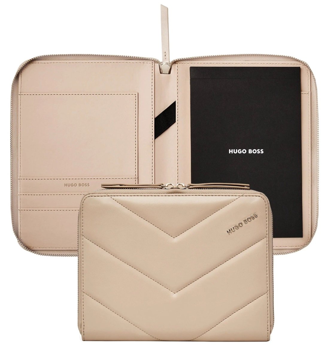 HUGO BOSS HTM311X Ντοσιέ A5 Triga Nude Zip Folder - Κοσμηματοπωλείο Goldy