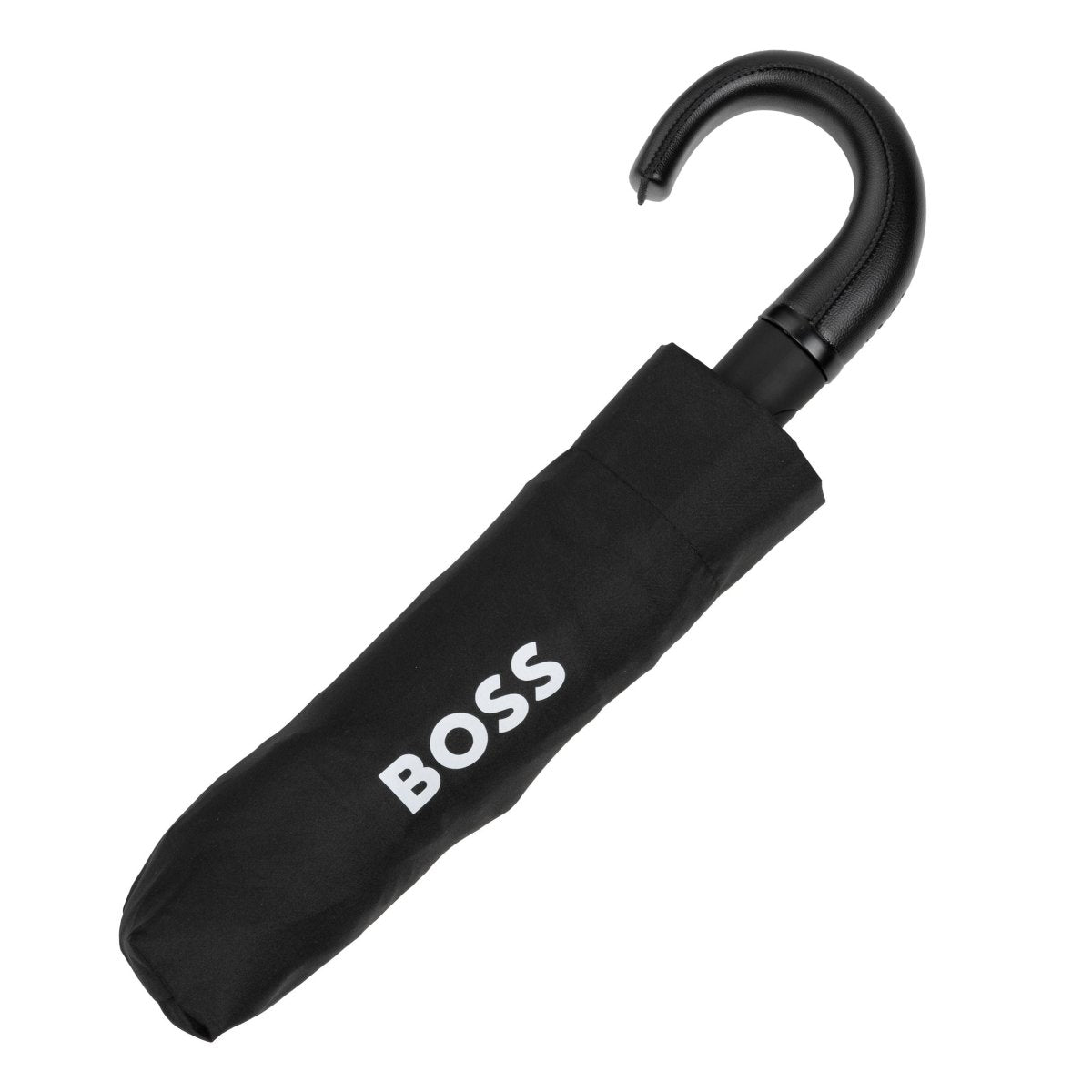 HUGO BOSS HUF321A Ομπρέλα Αυτόματη Pocket Umbrella Iconic Black - Κοσμηματοπωλείο Goldy