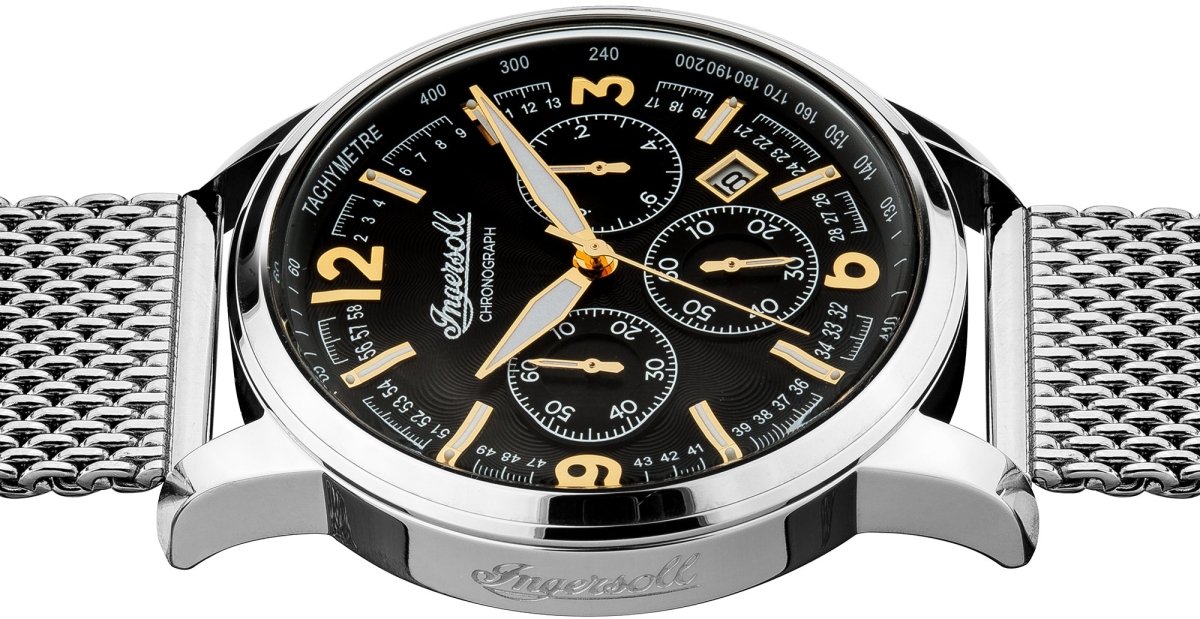 Ingersoll I00103 Regent Chronograph Stainless Steel Watch - Κοσμηματοπωλείο Goldy