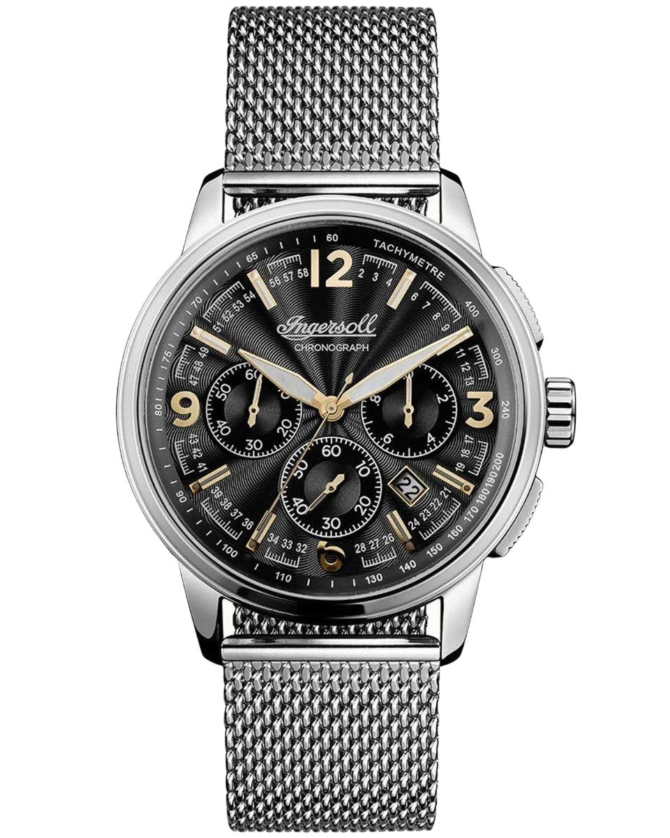 Ingersoll I00103 Regent Chronograph Stainless Steel Watch - Κοσμηματοπωλείο Goldy