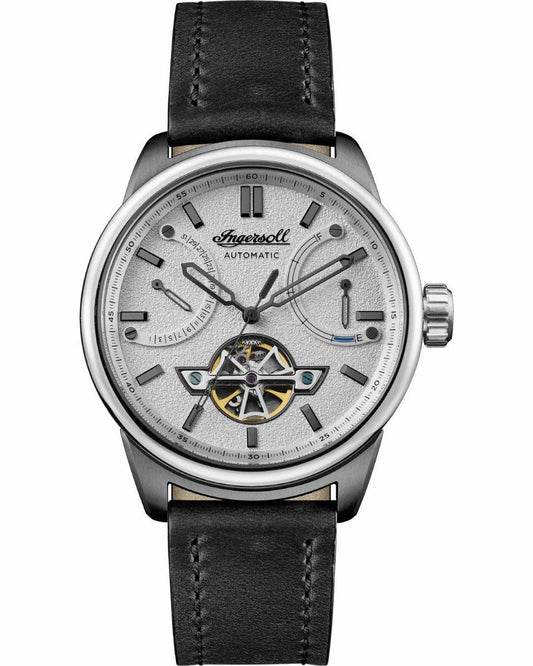 Ingersoll I06701 Triumph Automatic Black Leather Strap - Κοσμηματοπωλείο Goldy