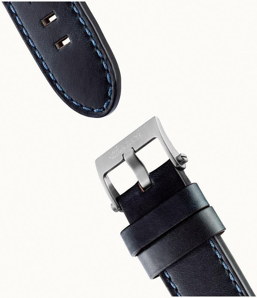 Ingersoll I11602 Carroll Automatic Blue Leather Strap - Κοσμηματοπωλείο Goldy