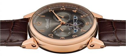 Ingersoll I12701 Swing Automatic Brown Leather Strap - Κοσμηματοπωλείο Goldy