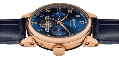 Ingersoll I12702 Swing Automatic Blue Leather Strap - Κοσμηματοπωλείο Goldy