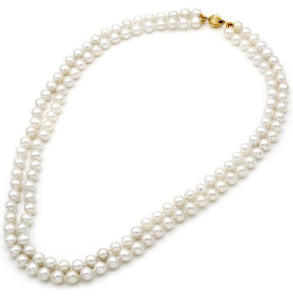 Κολιέ 110160 με Μαργαριτάρια Fresh Water Pearl 6,0-6,5mm 14ct - Κοσμηματοπωλείο Goldy