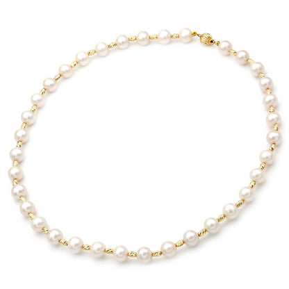 Κολιέ 110290 Μαργαριτάρια Fresh Water Pearl 8-9mm 14ct - Κοσμηματοπωλείο Goldy