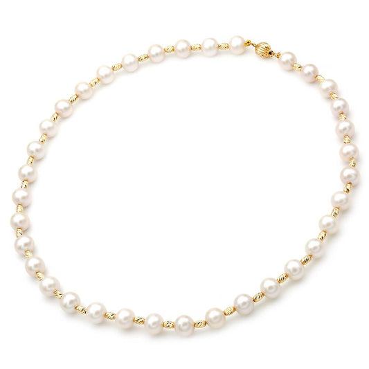 Κολιέ 110290 Μαργαριτάρια Fresh Water Pearl 8-9mm 14ct - Κοσμηματοπωλείο Goldy