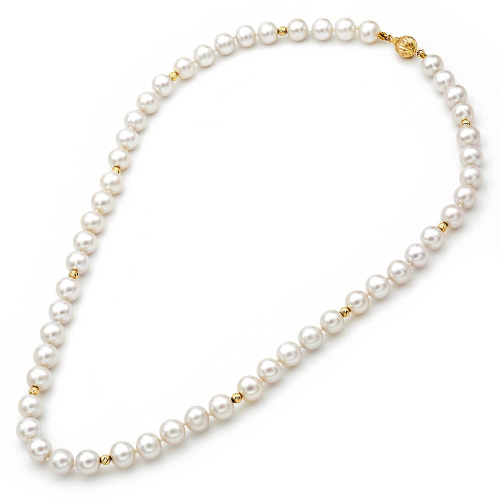 Κολιέ 110292 Μαργαριτάρια Fresh Water Pearl 7-8mm 14ct - Κοσμηματοπωλείο Goldy