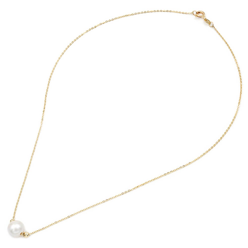 Κολιέ 110358 με Μαργαριτάρι Fresh Water Pearl 8.0-9.0mm 14ct - Κοσμηματοπωλείο Goldy