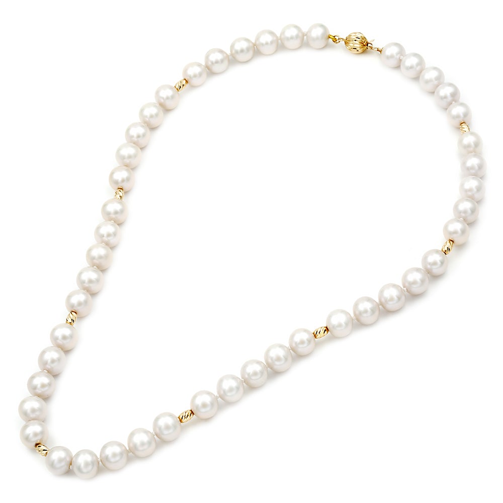 Κολιέ 110359 Μαργαριτάρια Fresh Water Pearl 8-9mm 14ct - Κοσμηματοπωλείο Goldy