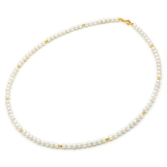 Κολιέ με Μαργαριτάρια 110158 Fresh Water Pearl 4,0-4,5mm 14ct - Κοσμηματοπωλείο Goldy