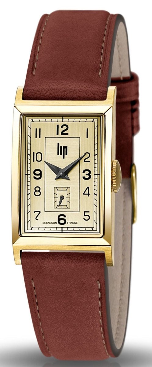 LIP 671014 Churchill T19 Brown Leather Strap - Κοσμηματοπωλείο Goldy