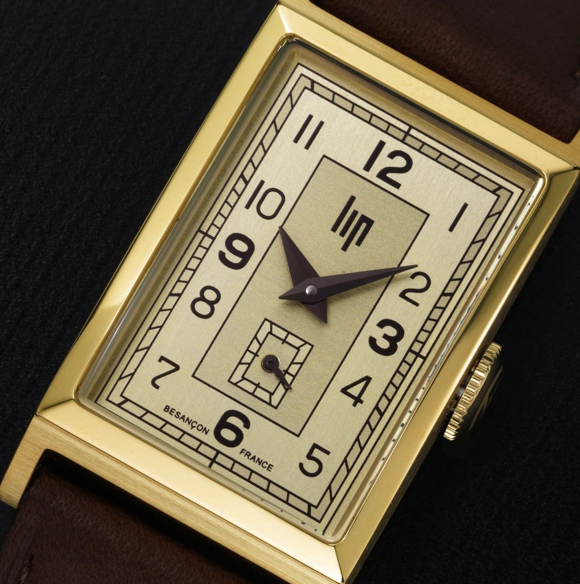 LIP 671014 Churchill T19 Brown Leather Strap - Κοσμηματοπωλείο Goldy