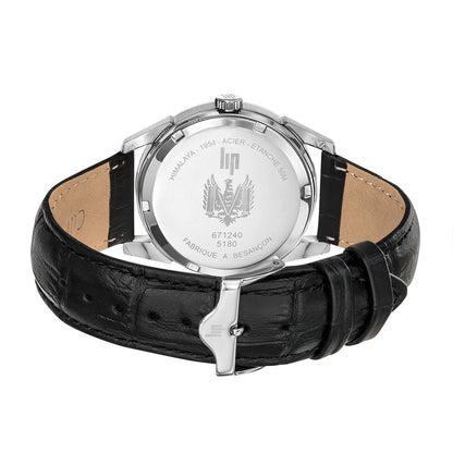 LIP 671240 Himalaya Black Leather Strap - Κοσμηματοπωλείο Goldy