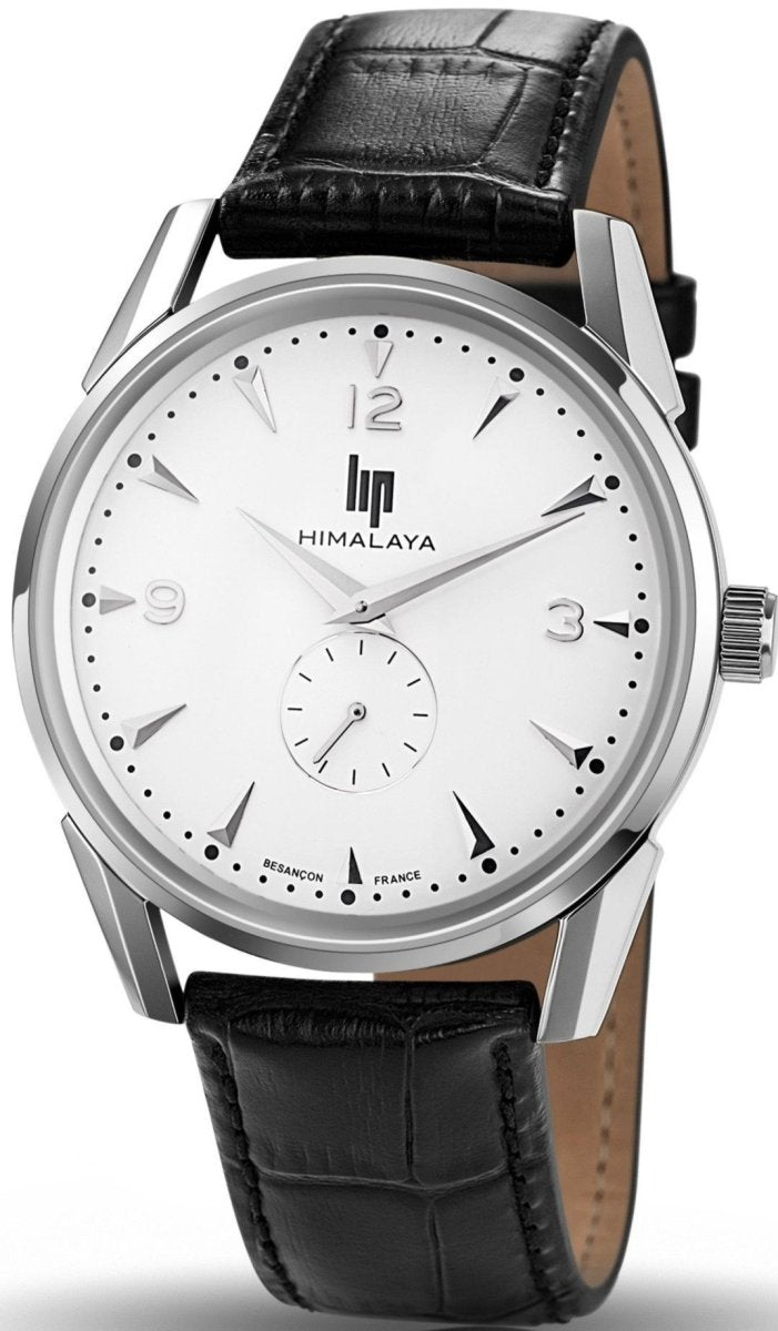 LIP 671240 Himalaya Black Leather Strap - Κοσμηματοπωλείο Goldy